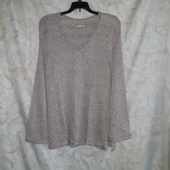 Democracy Metallic Knit Sweater - Picture 3 of 4